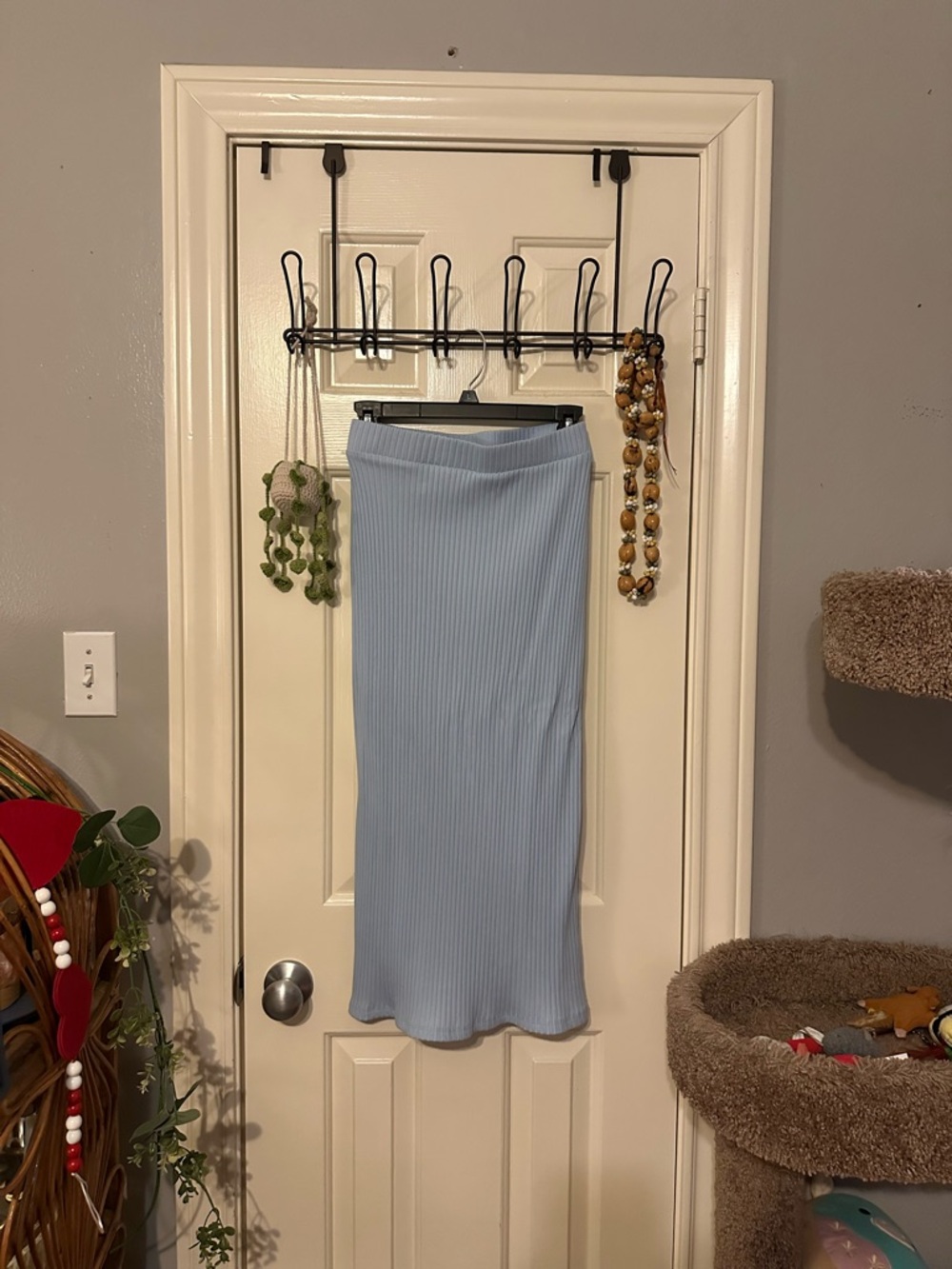 Old Navy Light Blue Ribbed Skirt